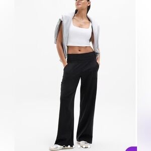 Athleta Venice High Rise Wide Leg Pant Medium Black